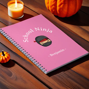 Cahier personnalisé de l'écolier Ninja Couverture
