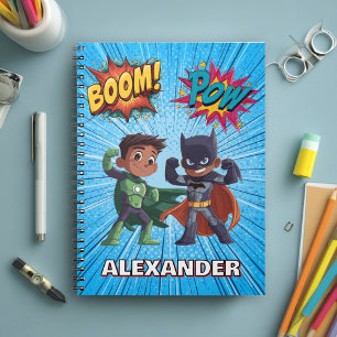 Cahier personnalisé de super-héros pour garçons