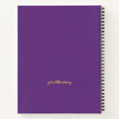 Cahier personnalisé d'écriture et de dessin de la  (Dos)