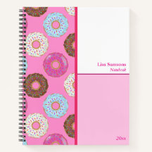 Cahier personnalisé Doughnuts glacés