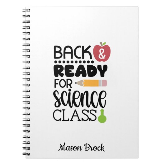 Cahier personnalisé drôle pour l'école (Devant)