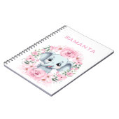 Cahier personnalisé éléphant (Côté gauche)