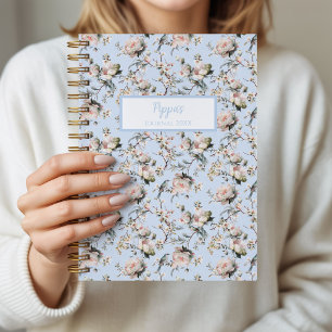 Cahier personnalisé Fleur de Fleur Bleue