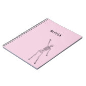 Cahier personnalisé Happy Skeleton (Côté gauche)