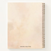 Cahier personnalisé Lévrier avec nom (Dos)