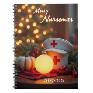 Cahier personnalisé Merry Nursemas – Fêtes réalist