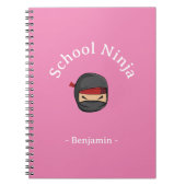 Cahier personnalisé Ninja de l'école couverture ro (Devant)