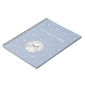 Cahier personnalisé ours polaire mignon thème hive (Côté gauche)