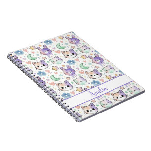 Cahier Personnalisé Pastel Kawaii Animal
