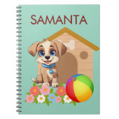 Cahier Personnalisé pour Chiots (Devant)