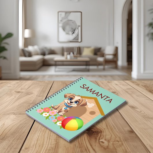 Cahier Personnalisé pour Chiots