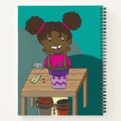 Cahier personnalisé pour enfant avec écriture manu (Dos)