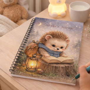 Cahier Personnalisé pour Enfants Hérisson Mignon d