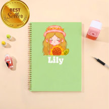 Cahier personnalisé pour filles