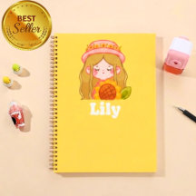 Cahier personnalisé pour filles