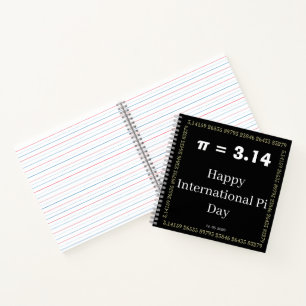 Cahier personnalisé pour la Journée Pi - Joyeuse I