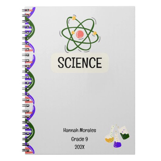 Cahier personnalisé pour les étudiants (Devant)