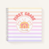 Cahier Personnalisé Première Année Arc-en-Ciel (Devant)