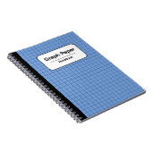 Cahier personnalisé quadrillé Classique Bleu & Bla (Côté Droit)