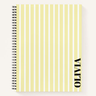 Cahier personnalisé rayé en spirale