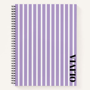 Cahier personnalisé rayé en spirale