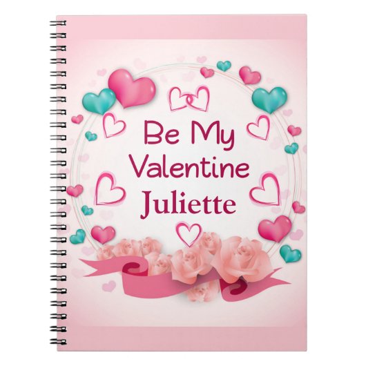 Cahier Personnalisé Saint-Valentin (Devant)