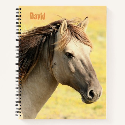 Cahier personnalisé sur le thème du cheval pour l' (Devant)
