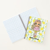 Cahier Petite Fille Blonde aux Citrons (Intérieur)