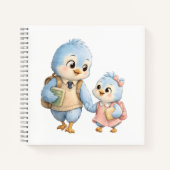 Cahier Petits Oiseaux Mignons Frères et Sœurs (Devant)