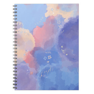 Cahier photo à spirale aquarelle rose (80 pages)