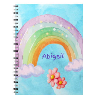 Cahier photo à spirale Arc-en-ciel personnalisé