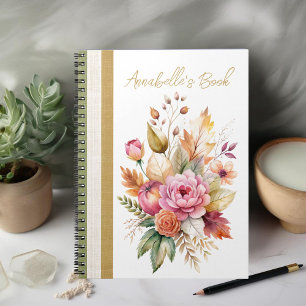 Cahier photo à spirale Bouquet Romance d'automne