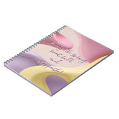Cahier photo à spirale graphique élégant (Côté gauche)