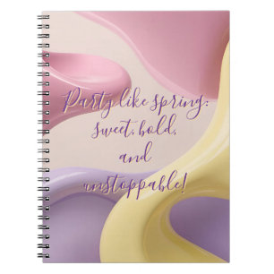 Cahier photo à spirale graphique élégant