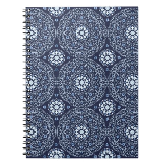 Cahier photo à spirale Mandala Bleu (Devant)