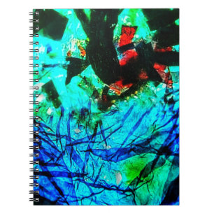 Cahier photo abstrait du plongeur en eau profonde