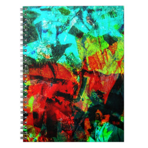 Cahier photo abstrait spirale bleu clair, bleu dou