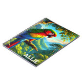 Cahier photo de la forêt tropicale spirale perroqu (Côté gauche)