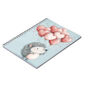 Cahier photo d'un hérisson mignon avec spirale en (Côté gauche)