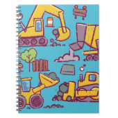 Cahier photo en spirale à thème construction pour  (Devant)