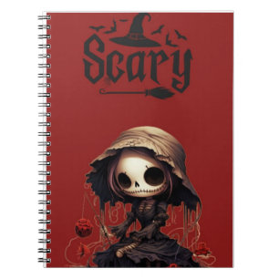 Cahier photo en spirale de fille zombie mignonne