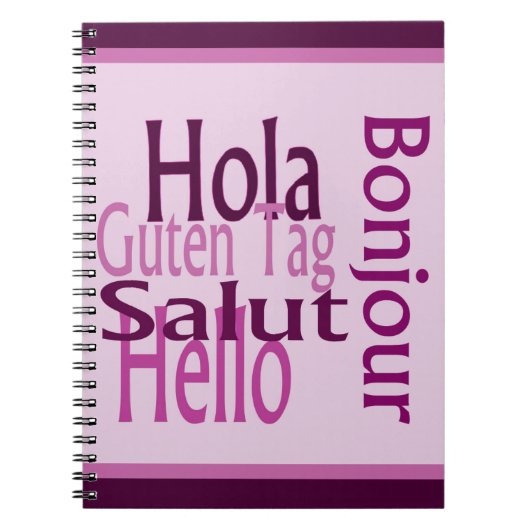 Cahier photo en spirale de salutations (Devant)