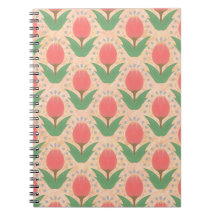 Cahier photo spirale aux tulipes joyeuses