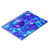 Cahier photo spirale bleu rose violet (Côté gauche)