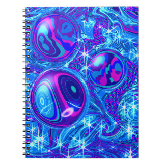 Cahier photo spirale bleu rose violet