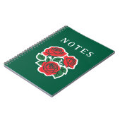 Cahier photo spirale de roses (Côté gauche)