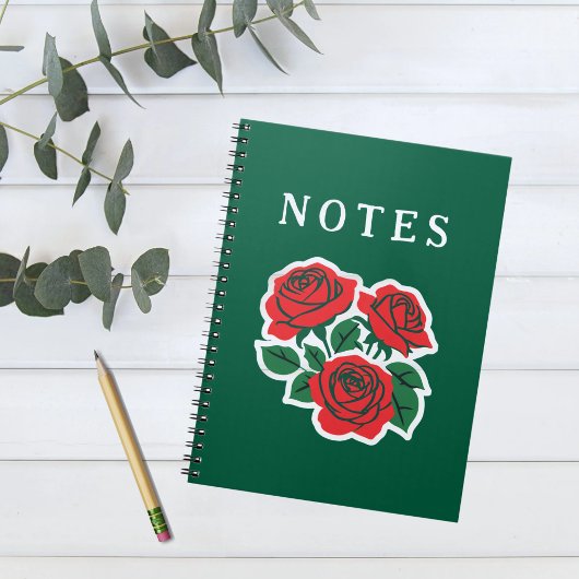 Cahier photo spirale de roses