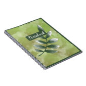 Cahier photo spirale de verdure esthétique (Côté Droit)