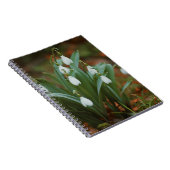 Cahier photo spirale fleurs de perce-neige (Côté Droit)