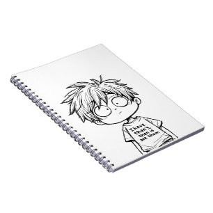 Cahier photo spirale garçon anime chibi drôle